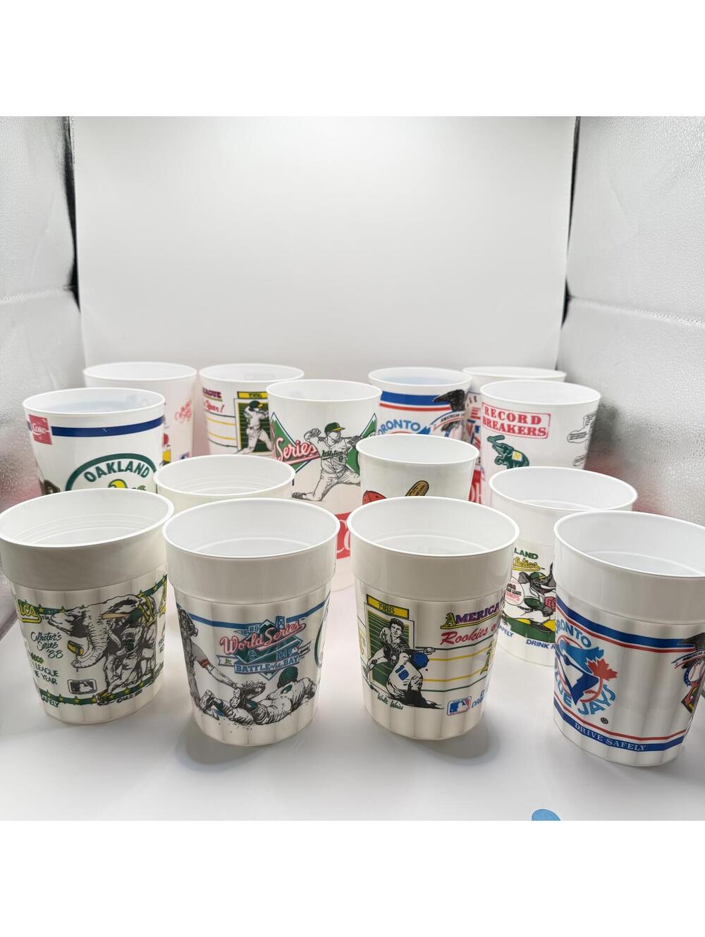 MLB Cups Vintage Okland A's Souvenir Lot of 14